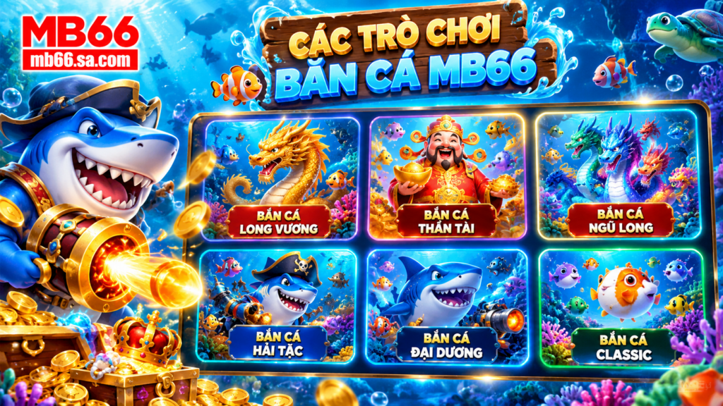 Các trò chơi Bắn Cá nổi bật tại MB66