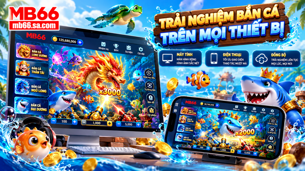 Trải nghiệm Bắn Cá MB66 trên điện thoại và máy tính