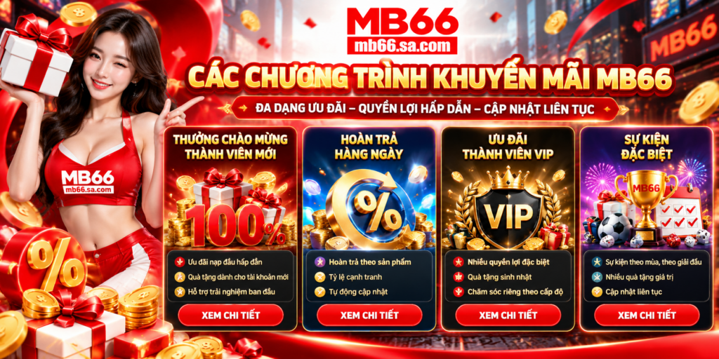 Các chương trình Khuyến Mãi MB66 nổi bật