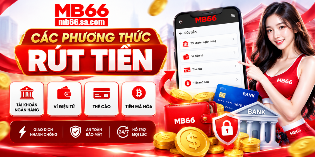 Các phương thức Rút Tiền MB66