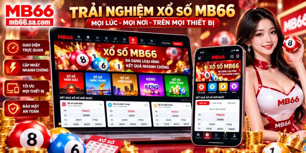 Trải nghiệm Xổ Số MB66 trên điện thoại và máy tính